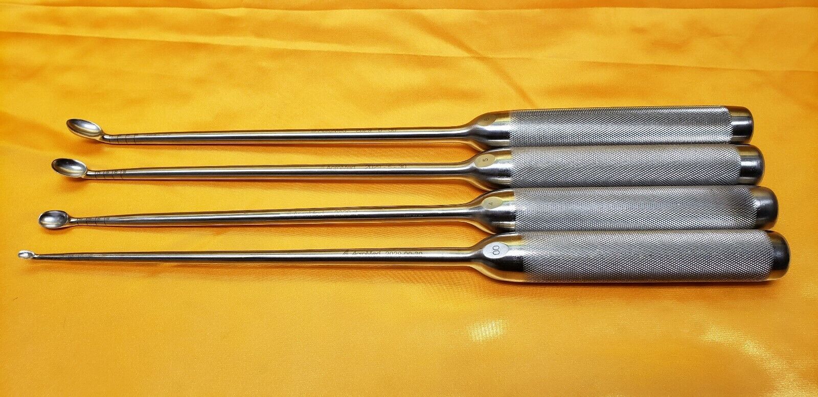 AcroMed Orthopedic 15" Wallie Heinig Curette Set Size#00,4,5,6 (2029-00