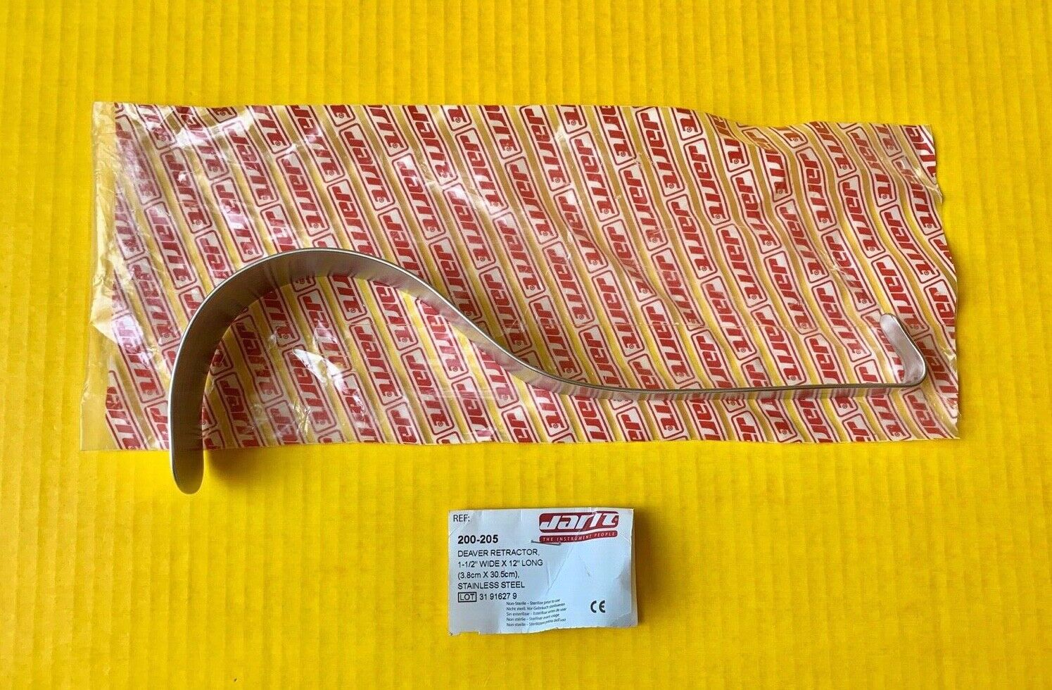 Jarit Surgical Deaver Retractor, 1.5" Wide x 12" Long REF: 200-205
