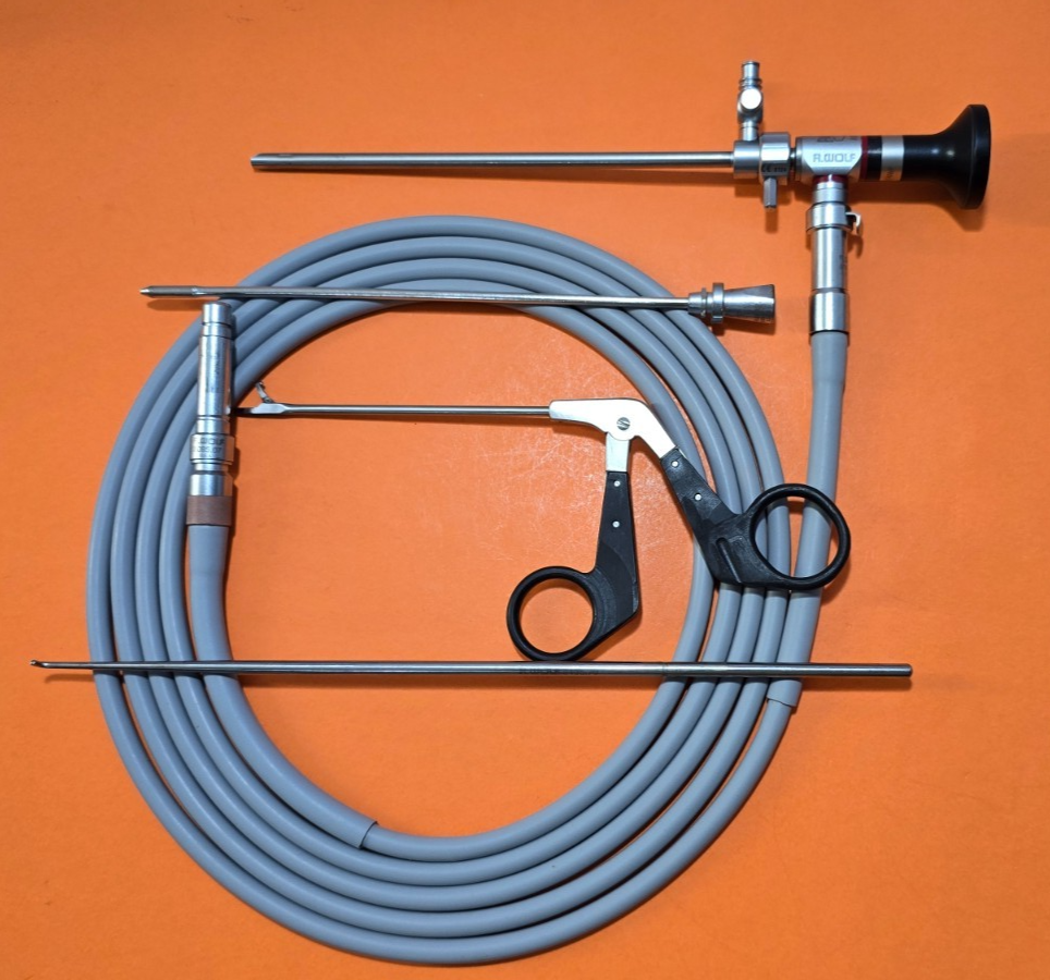 R.Wolf 8885.433 Arthroscope 4mm x 25* x17cm, Sheath & Fiber Optic Cable 8095.05