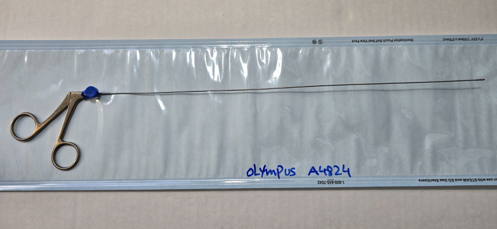 OLYMPUS A4824 Laparoscopic 5Fr Biopsy Forceps Double Action Jaw,