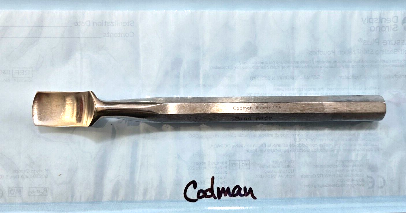 Codman Surgical Orthopedic Acetabular Gouge 8.5" Half Curved