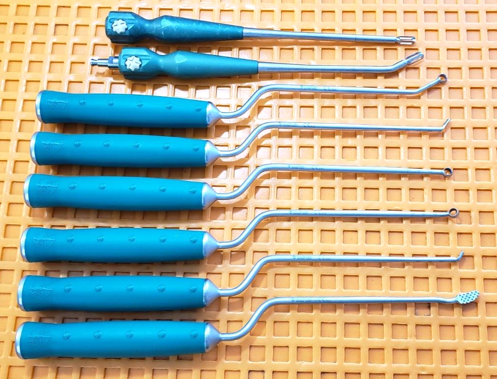 Medtronic SOFAMOR DANEK 9198220 Orthopedic Neuro Surgical Curette Set of 8