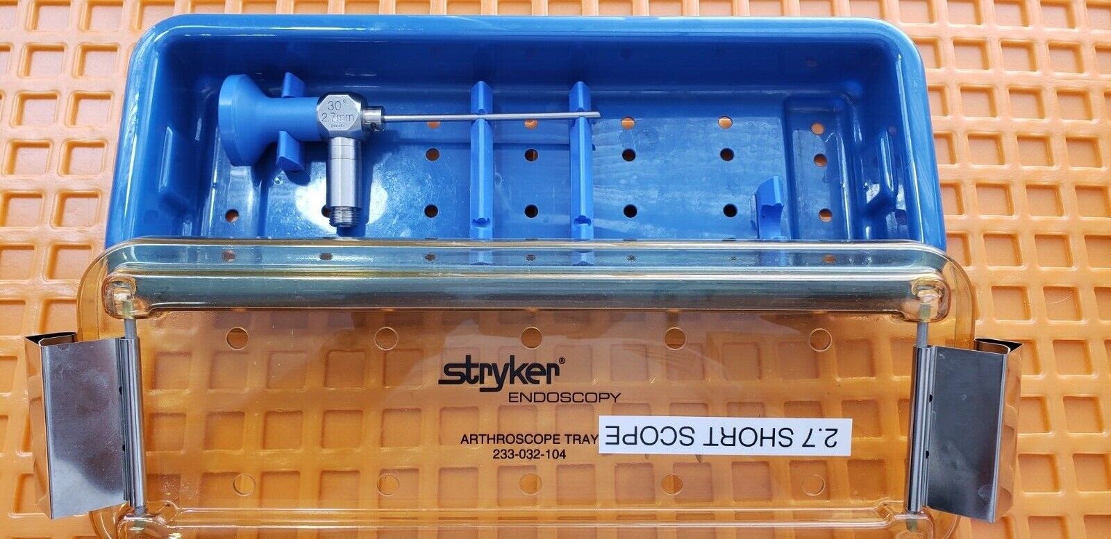 Stryker 502-243-030 Small Joint Arthroscope 2.7mm x 30° With Tray Autoclave