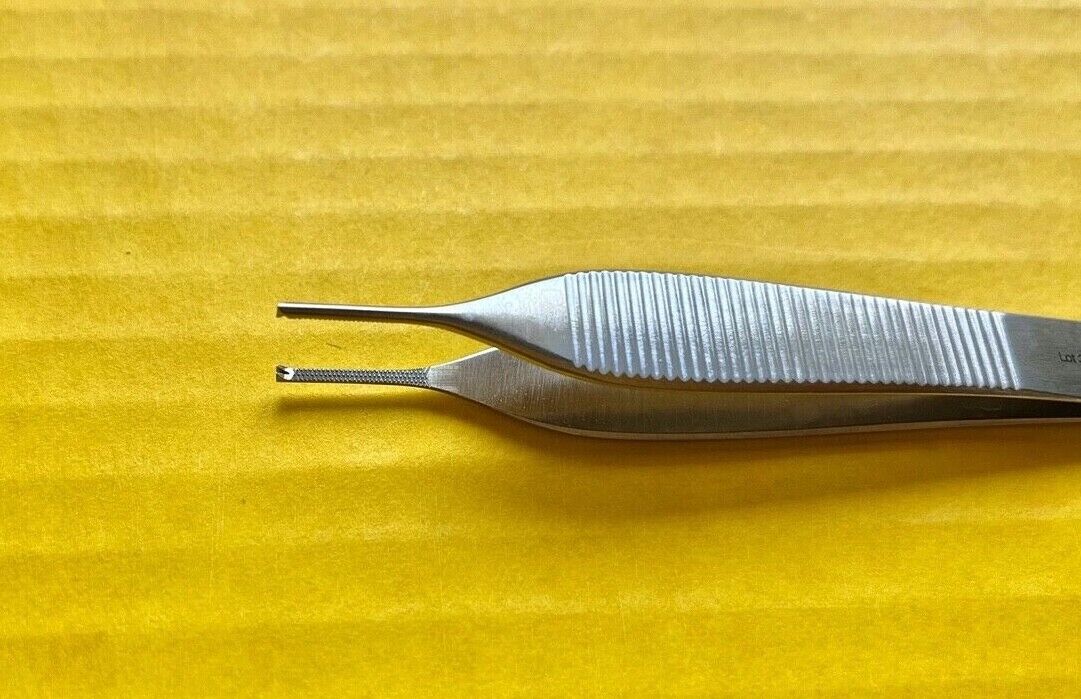 Delasco Adson Tissue Forceps, Straight 1 x 2 Teeth, 4.75" REF: FA-2S