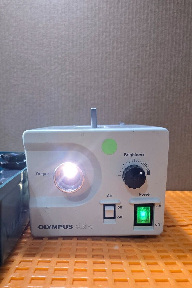 OLYMPUS CLK-4 Halogen Light Source with Fiber Scope Zero Broken Fiber.