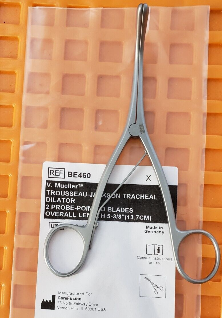 V.Mueller BE460 Surgical ENT TROUSSEAU Jackson Tracheal Dilator 5-3/8"