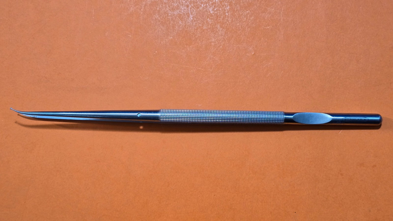 SCANLAN 4004-227 Surgical Dennis Micro Forceps 9" Diamond Dust 1mm Curved