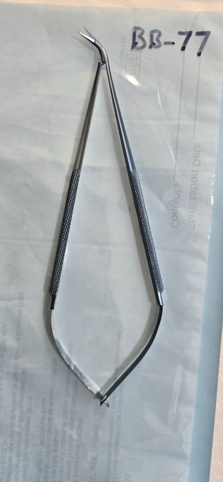 Codman 80-1803 Surgical Titanium Micro Rohoton Scissors 6.5" Angled 60*