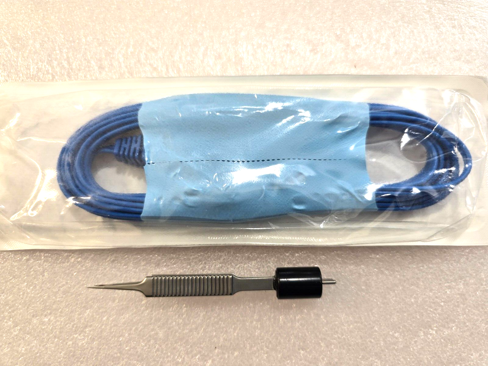 Turtle Surgical McPherson Bipolar Forceps 3" Straight Tip with Valleylab Cord