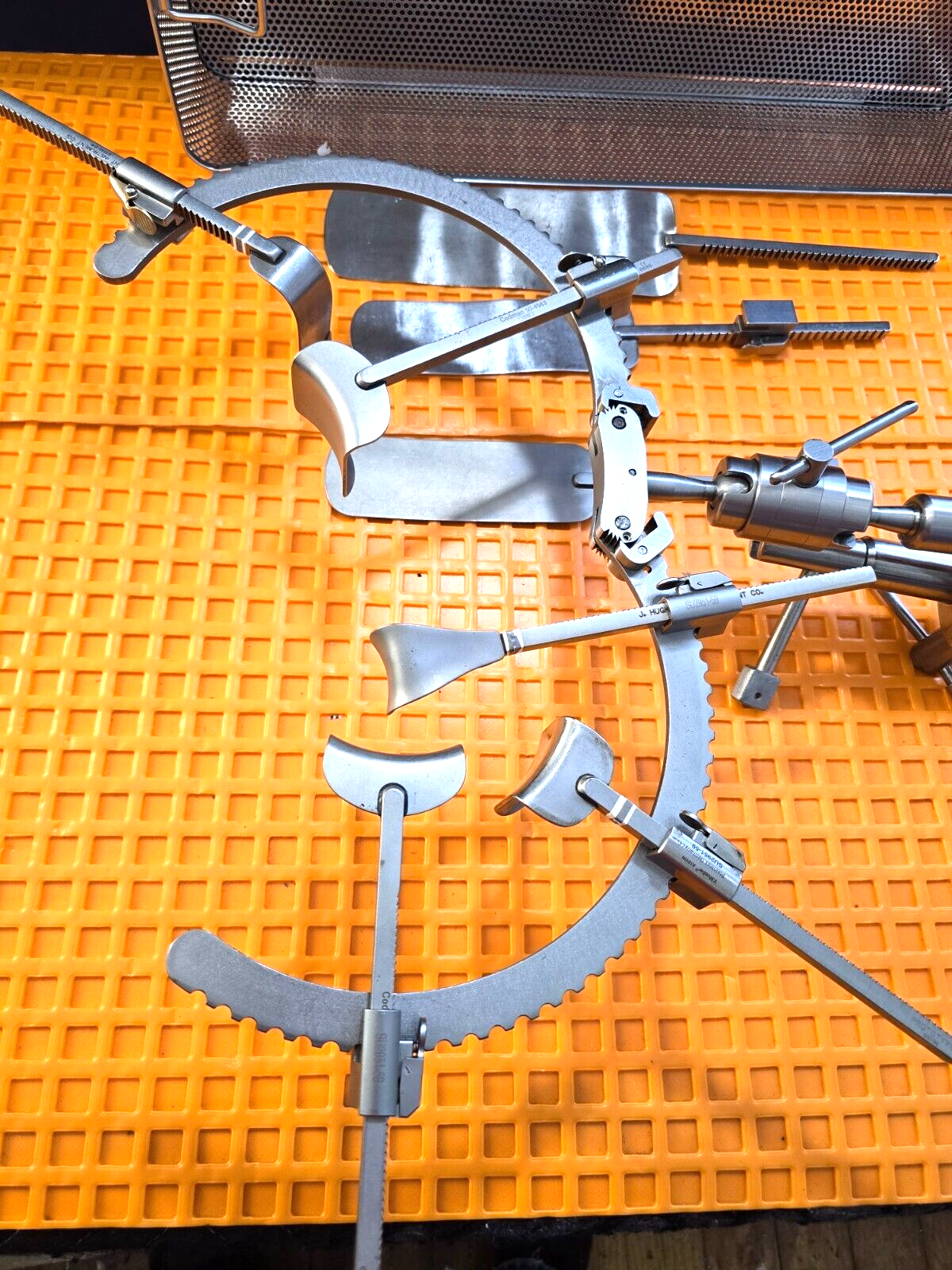 Codman Bookwalter Retractor Set Arm with Post Holder Clamp & Tray