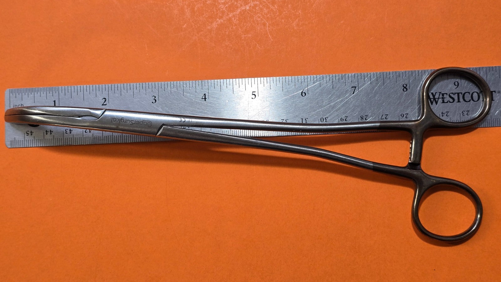 Cooper Surgical Zeppelin-Hysterectomy Clamp Curved 9.5" Ref: 16077GY