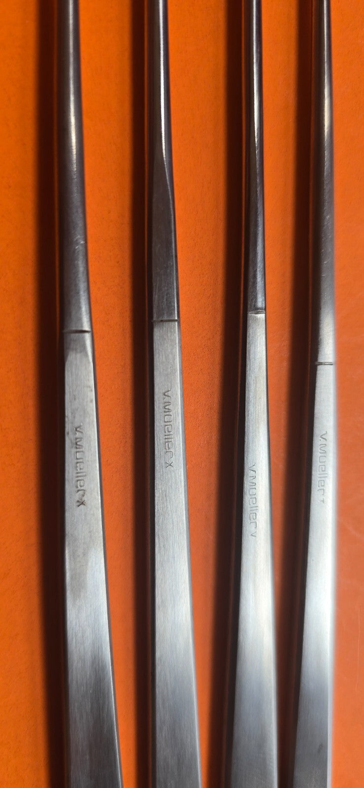 V. Mueller Surgical Kelly Uterine Curette Set Size 1,2,3,4