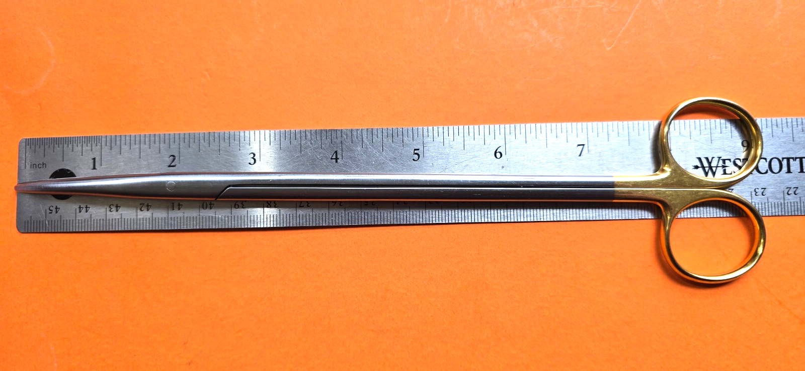 Jarit 101-276 Surgical Carbide Edge Nelson Metzenbaum Scissors, 9 1/4" Curved