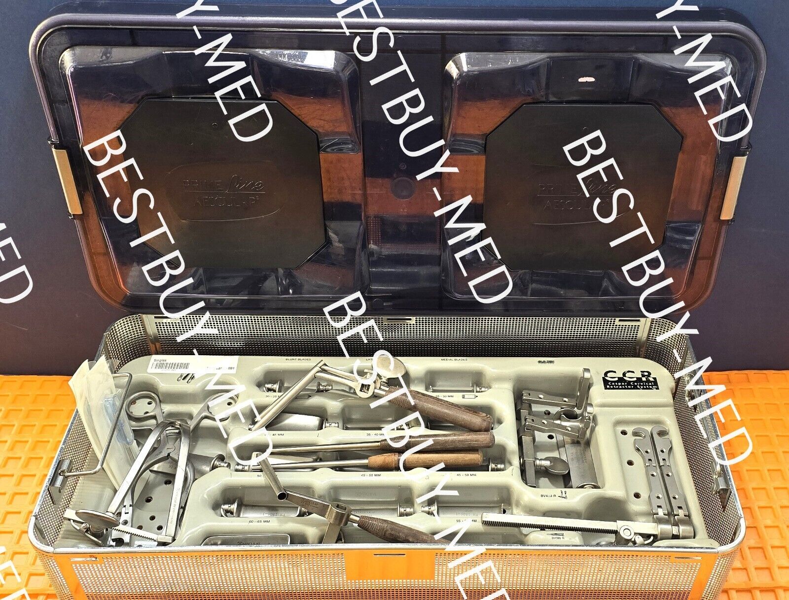 Aesculap Surgical Casper Cervical Retractor Set with Tray. (Made in USA)