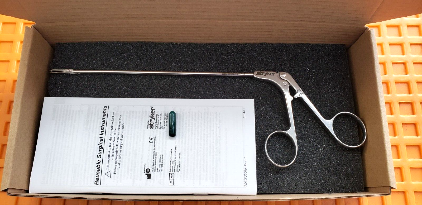 Stryker 3910-500 Surgical Arthroscopic Suture Grasper By T.A.G