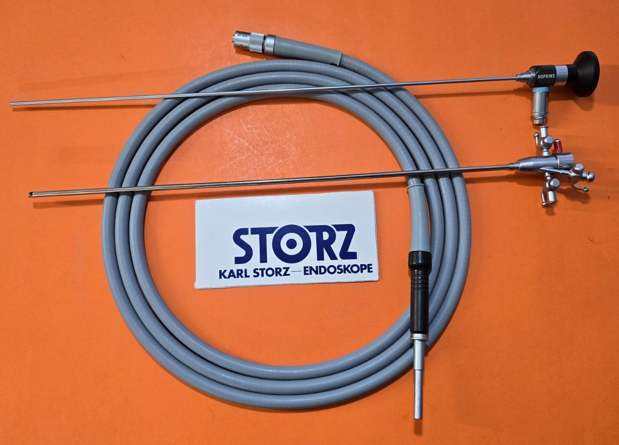 Karl Storz 27022AA Telescope 2.7mm x 6* x 36 cm, Sheath 27022BN, 495NCS Cable