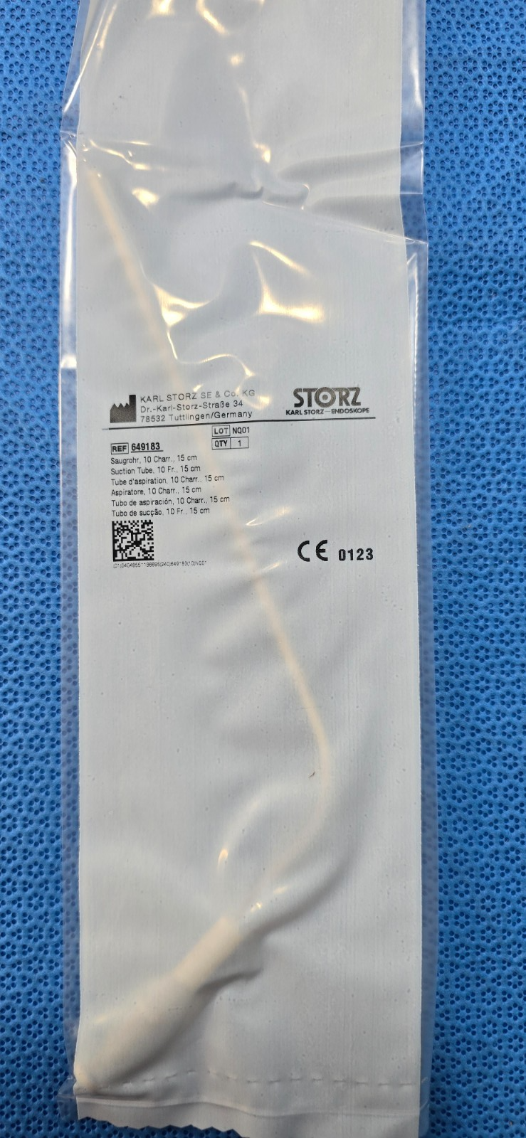 Karl Storz 649183 Surgical Ferguson Suction Tube 10FR x 15CM