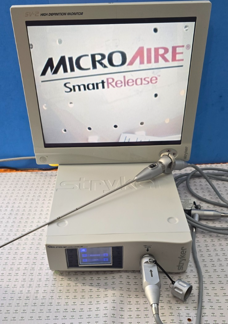 Stryker 0502110-145 Articulating Laparoscope 5mm x 0* & HD Control Unit