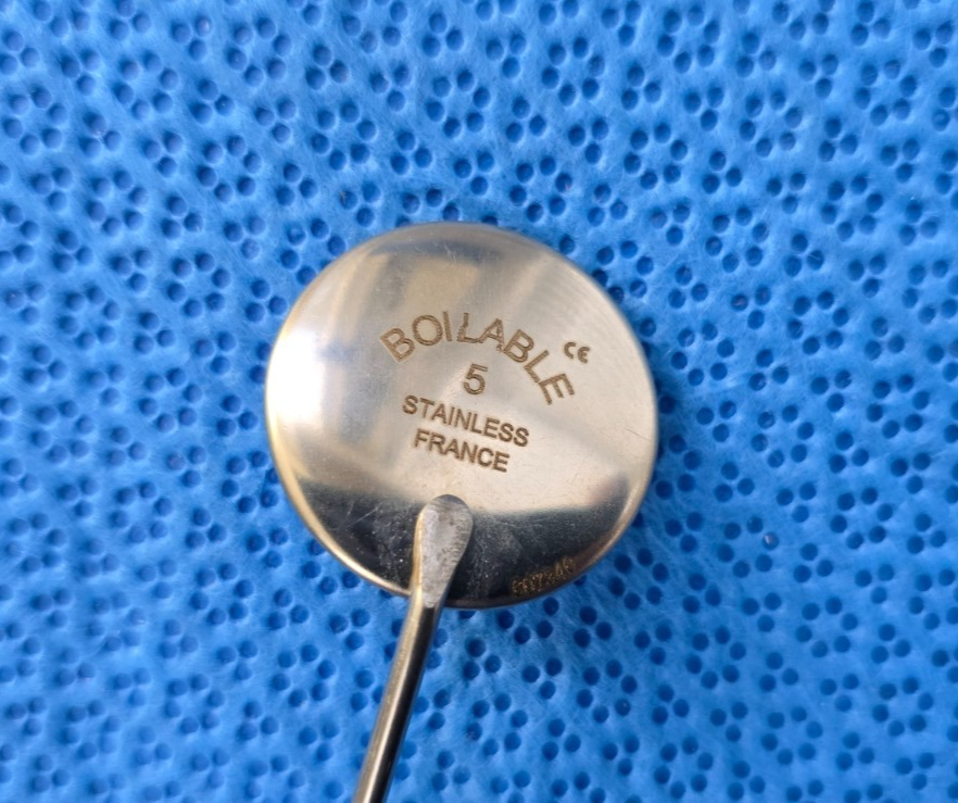 Miltex 23-14-5 Surgical Laryngeal Mirror Complete with Handle Size 5