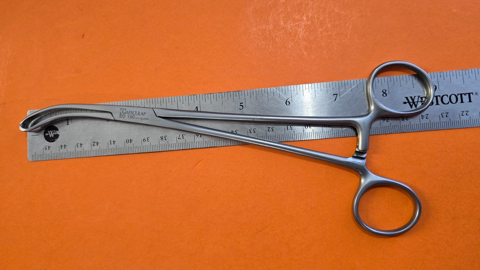 Aesculap Surgical Allis Tissue Forceps 9" Curved Angled