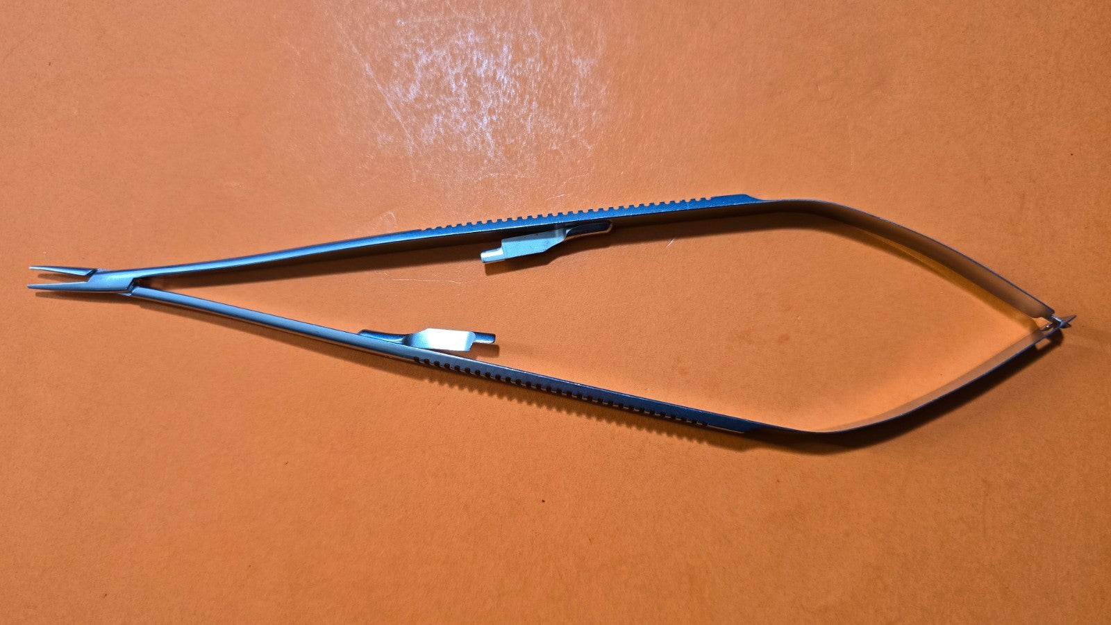 SCANLAN 6006-108 Surgical Jacobson Micro Needle Holder 8" Straight Diamond Dust