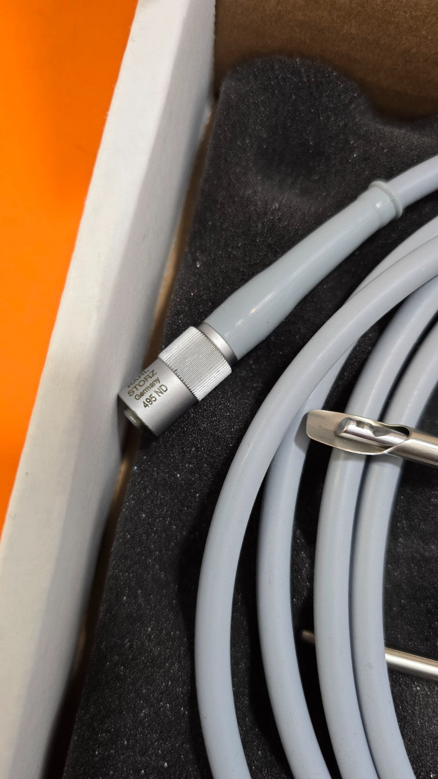 Karl Storz 7200E Arthroscope 4mm x 120* x18cm & Sheath ,495ND Fiber Optic Cable