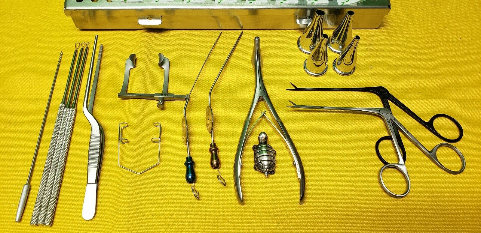 ENT Micro Alligator,Baron Suction 3F,5F,Gruber Ear Specula Belleau Ear Loop Set