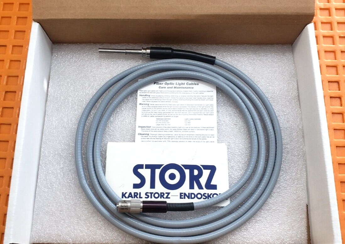 Karl Storz 495FS Fiber Optic Cable / Fluid Light Cable 2mm x 220cm