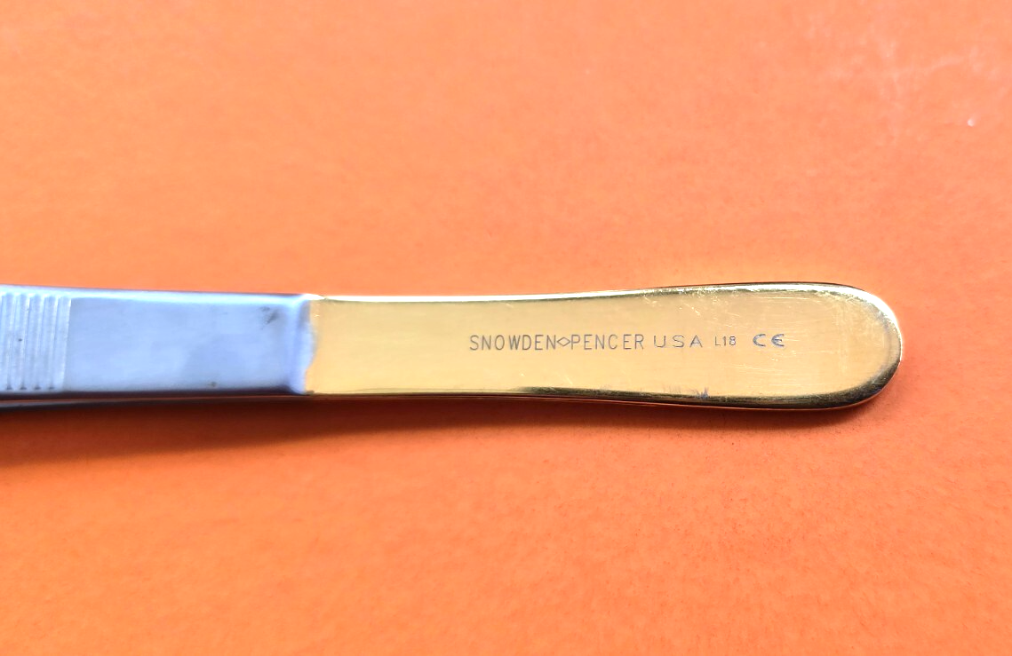 Snowden Pencer Surgical Diamond Points ADSON Tissue Forceps 4 3/4"