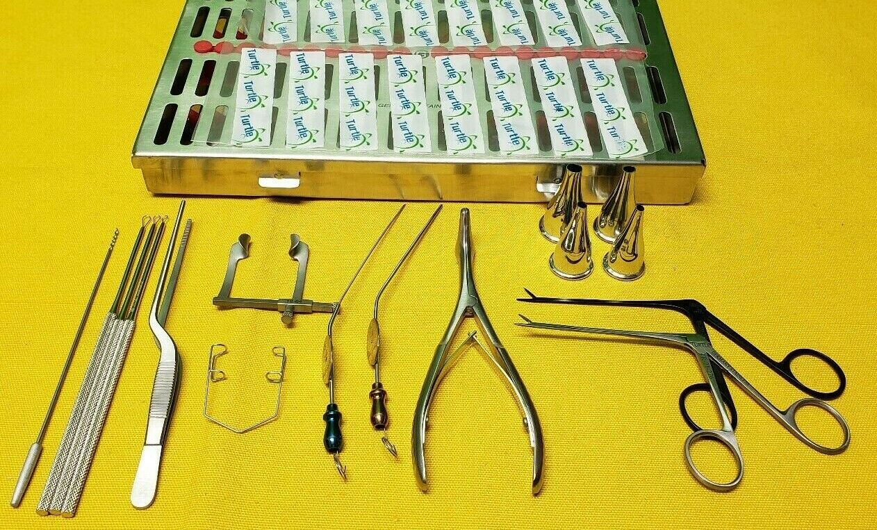 ENT Micro Alligator,Baron Suction 3F,5F,Gruber Ear Specula Belleau Ear Loop Set