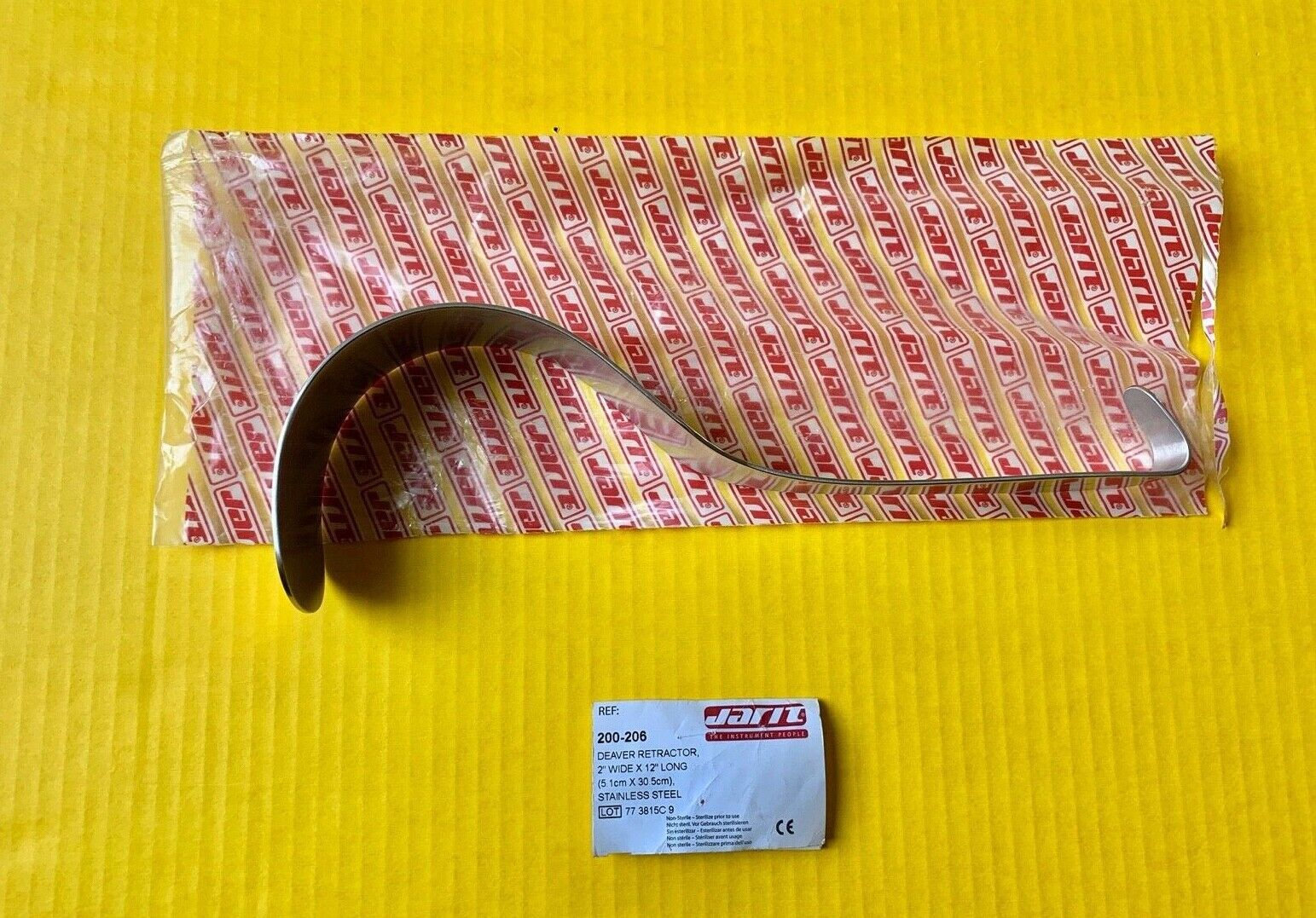 Jarit Surgical Deaver Retractor, 2" Wide x 12" Long REF: 200-206