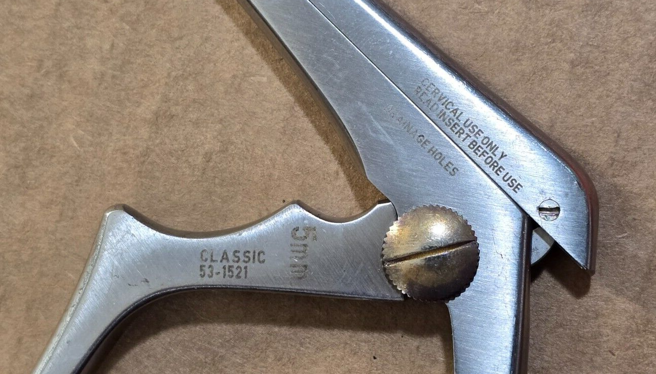 Codman Surgical Kerrison Rongeur 5mm 40 Degree 7" Shaft W- Drainage Holes
