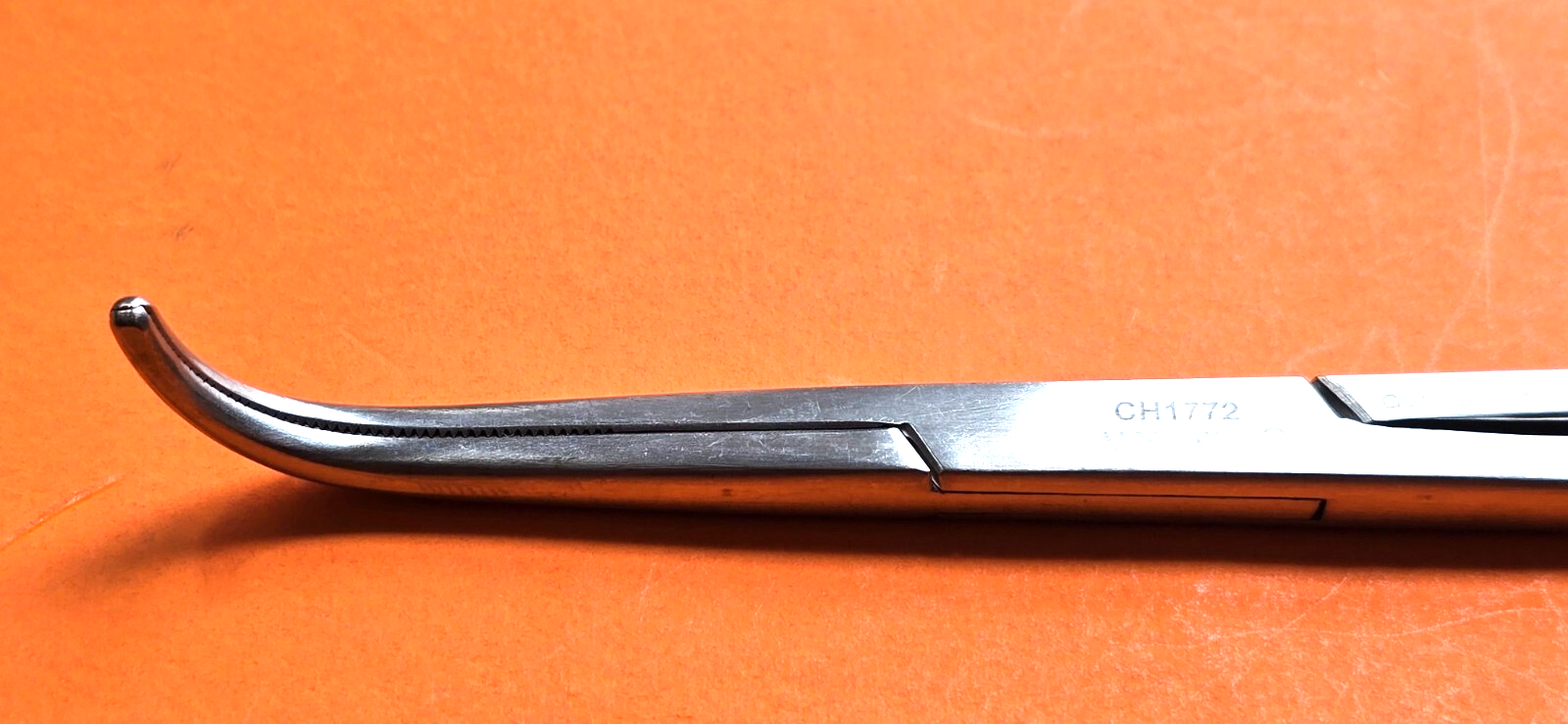 V. Mueller Surgical Mixter Forceps 9 1/4" Angled Serrated Jaws REF: CH1772