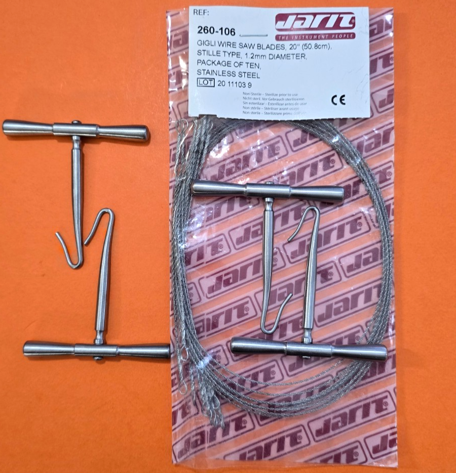 Package of 10, Gigli Saw Wire 20" with Handles, Jarit 260-106