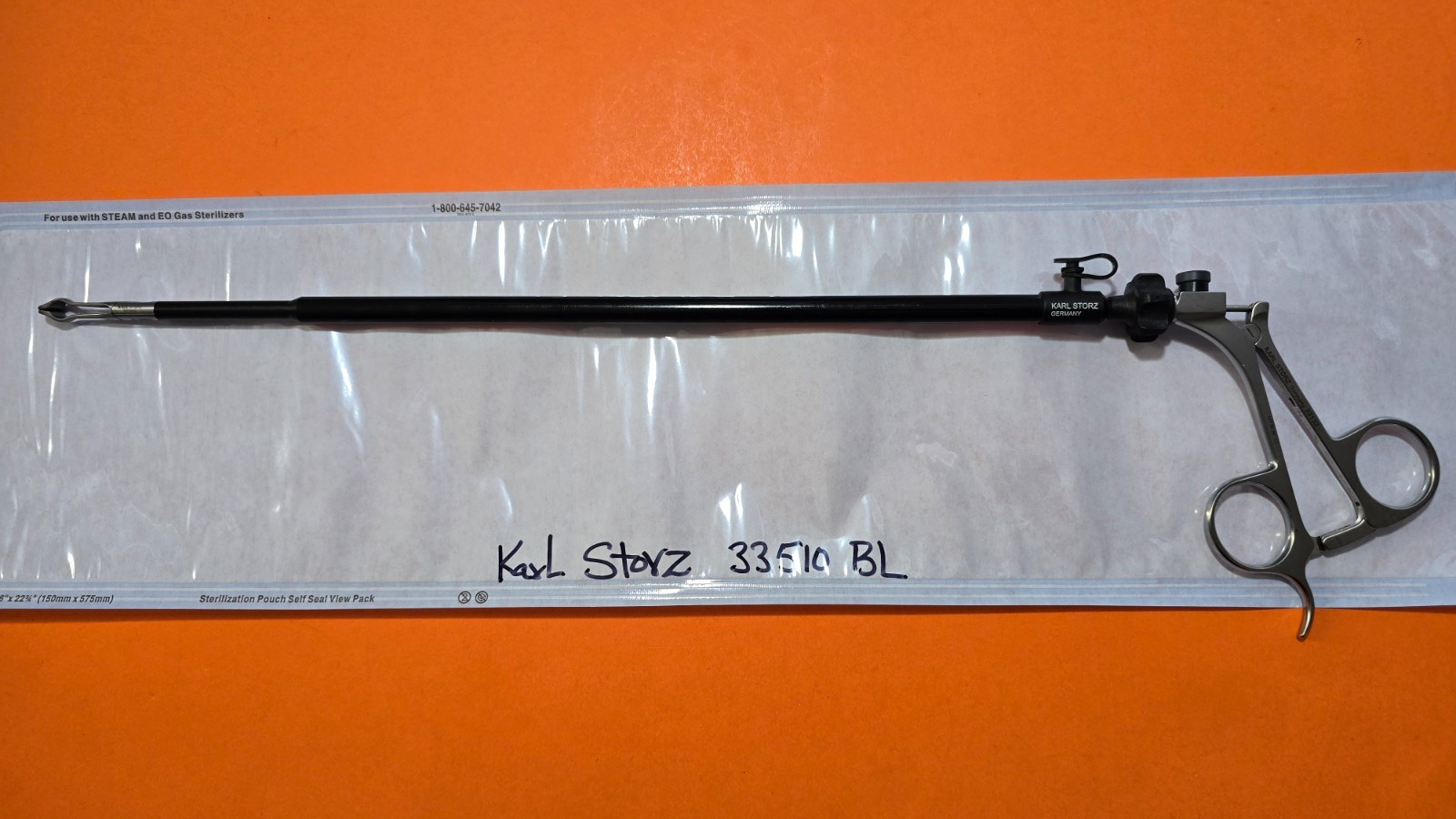 Karl Storz 33510 BL Babcock Forceps 10mm x 36cm Ratchet Handle 33133