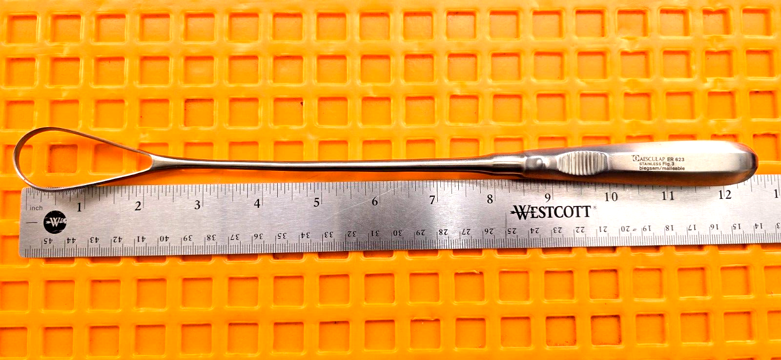 Aesculap Surgical Orthopedic BUMM Curette #3 Size 10mm REF: ER 623