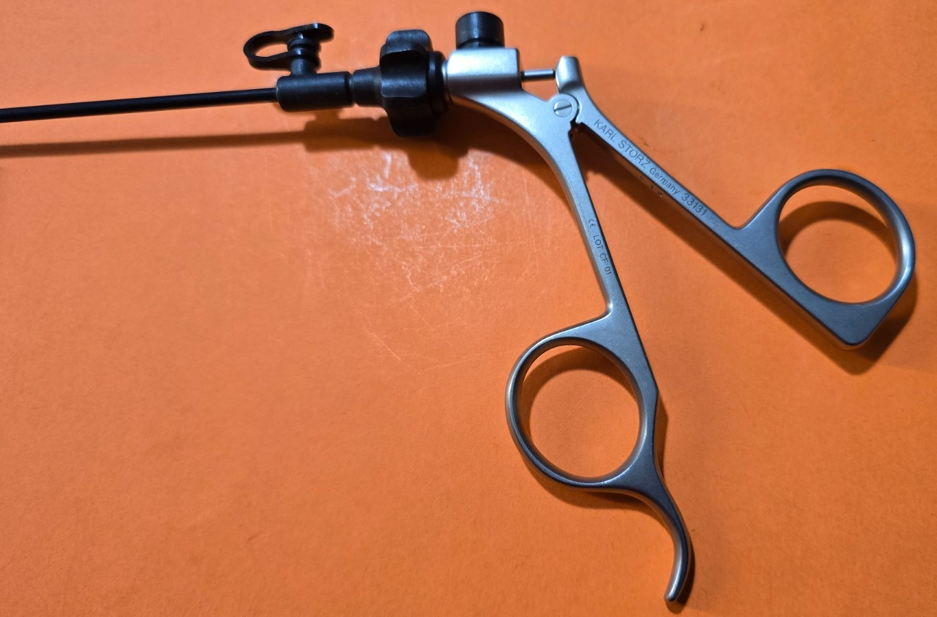 Karl Storz Grasping Forceps 3.5mm x 33cm Fenestrated Jaws 33131 Handle