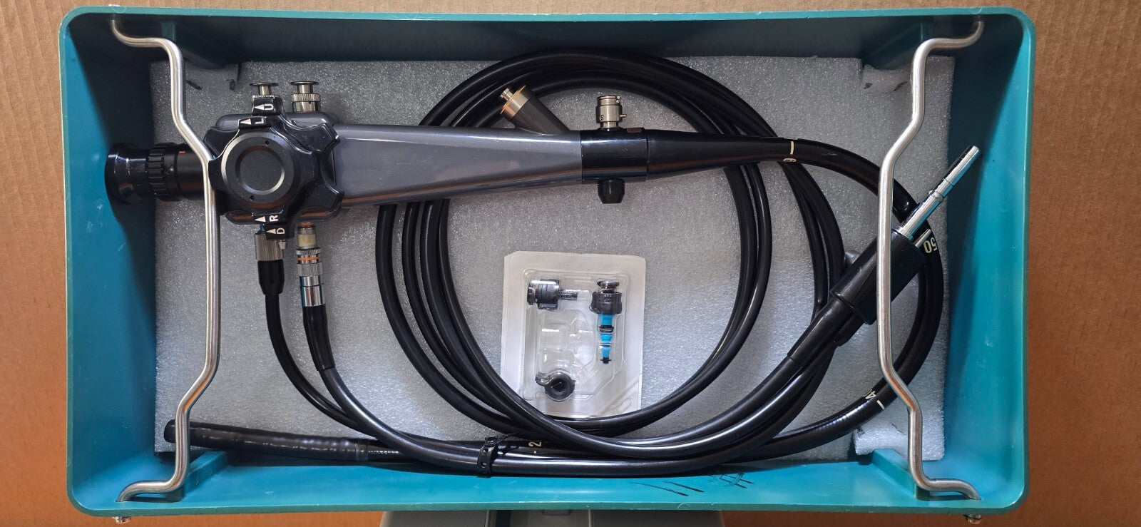 OLYMPUS CLK-4 Halogen Light Source with Fiber Scope Zero Broken Fiber.
