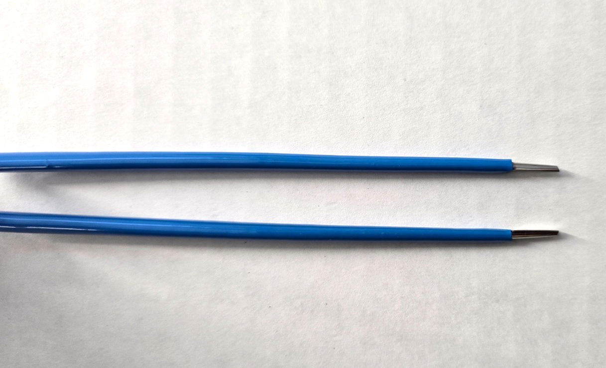 Turtle Surgical Yasargil Bayonet Bipolar Forceps 9" Blue Coated & Bipolar Cord