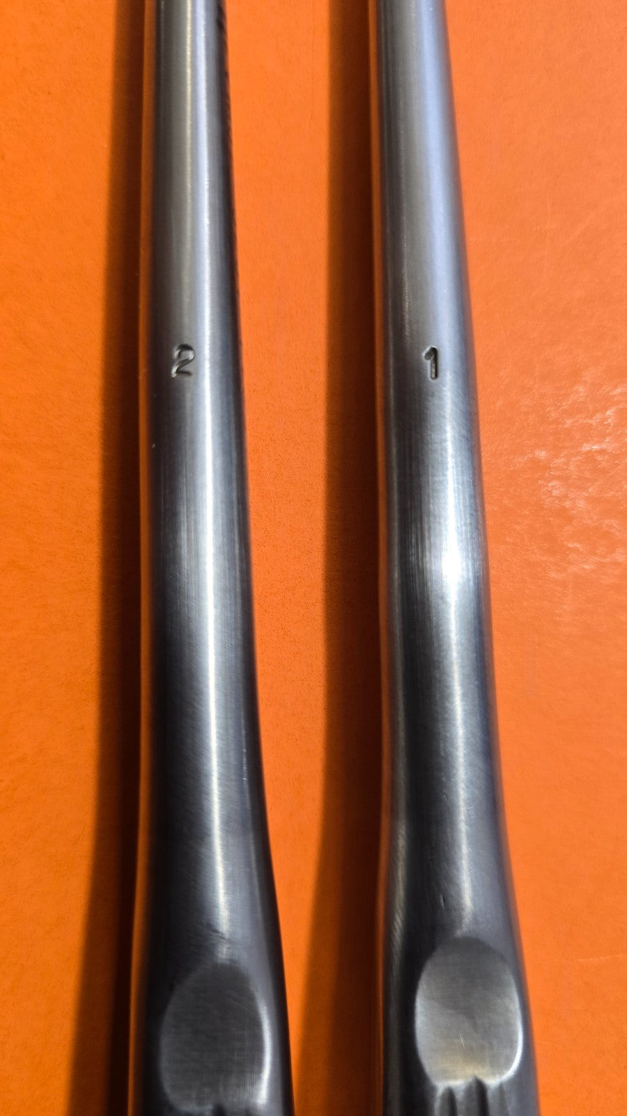 V.Mueller VM82-3236 Surgical Orthopedic Curette Oval Cup 12" Set of #1,#2