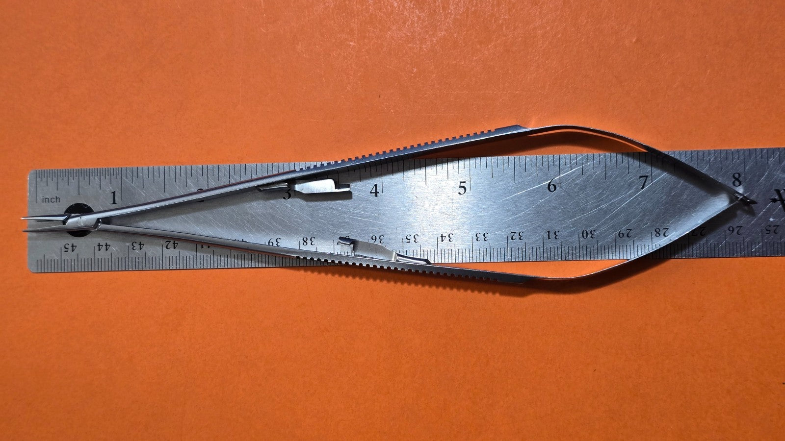 SCANLAN 6006-108 Surgical Jacobson Micro Needle Holder 8" Straight Diamond Dust