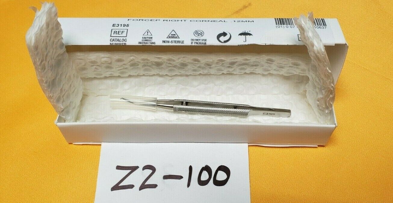 BAUSCH+LOMB Storz E3195 Ophthalmic Corneal Forceps Right  .12mm