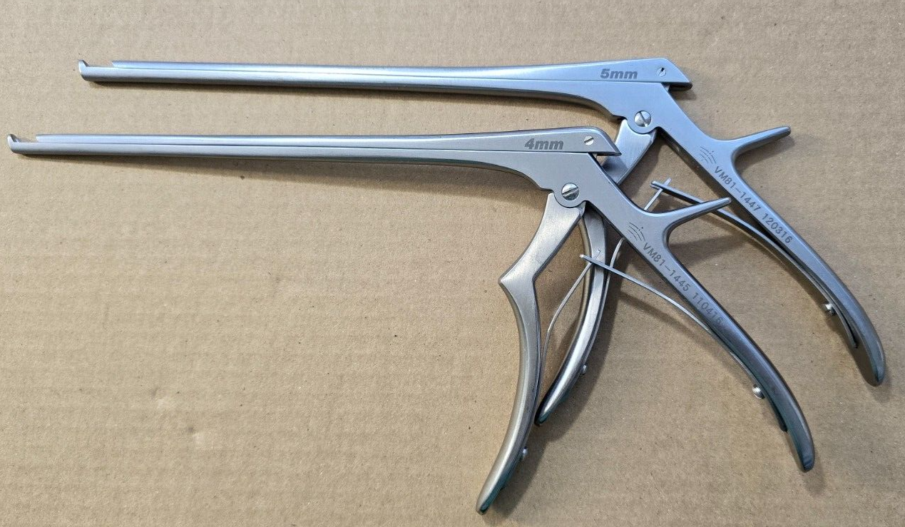 V.Mueller VM81-1445 Orthopedic Kerrison Rongeurs 4,5mm Up 8" Shaft 40 degree