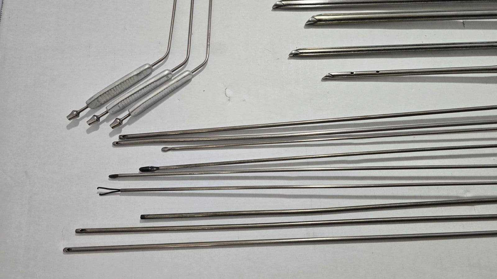 Pilling Surgical Ent Laryngeal Instruments Set W- Fiber Optic Cable