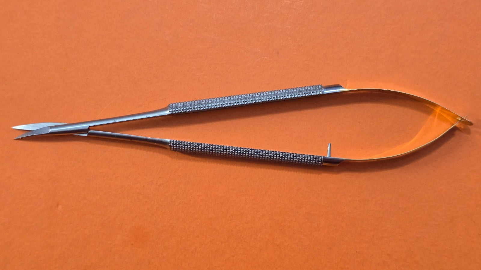Turtle Surgical TC Micro Scissors 6.25" Curved Round handles (BB-599)