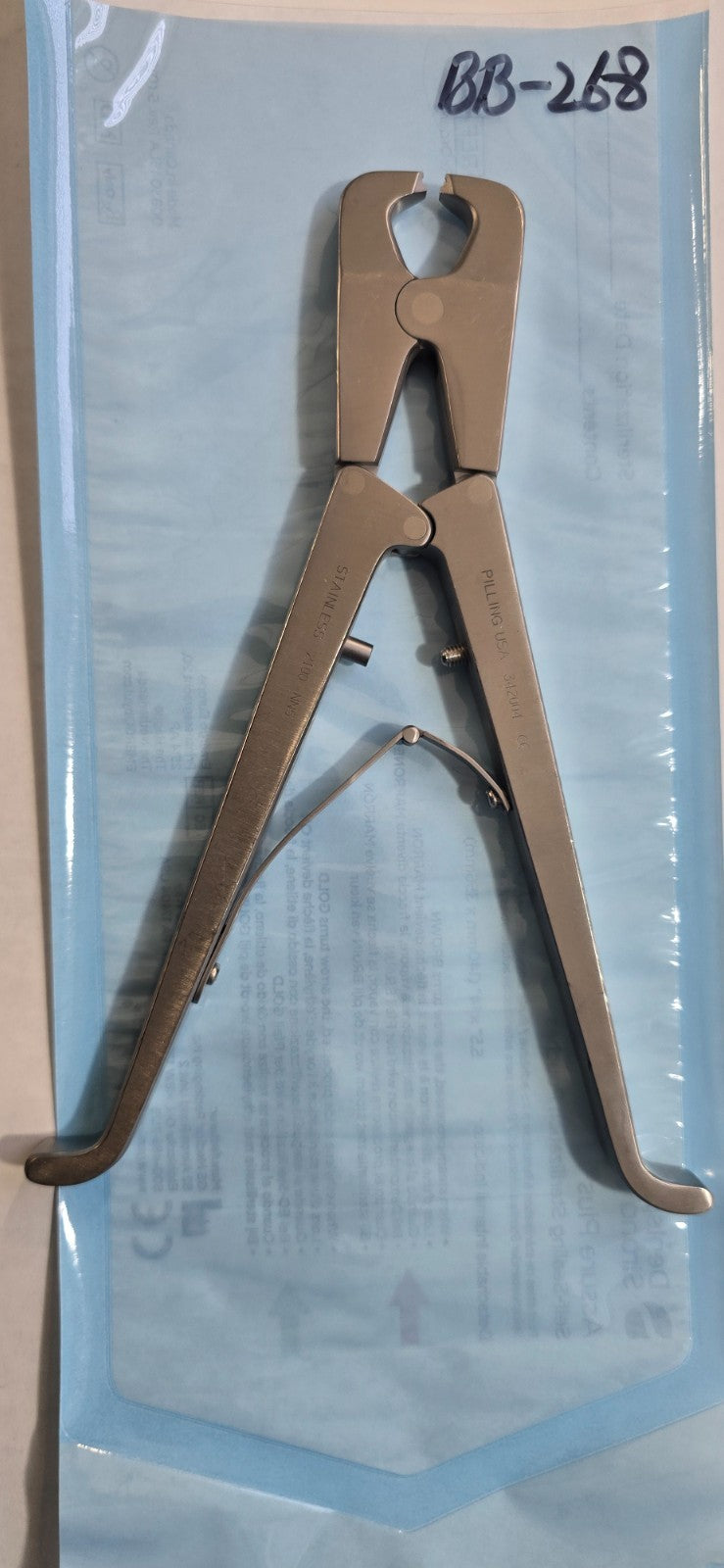 PILLING Surgical 34-2004 Sternal Thoracic Crimper 8.5"