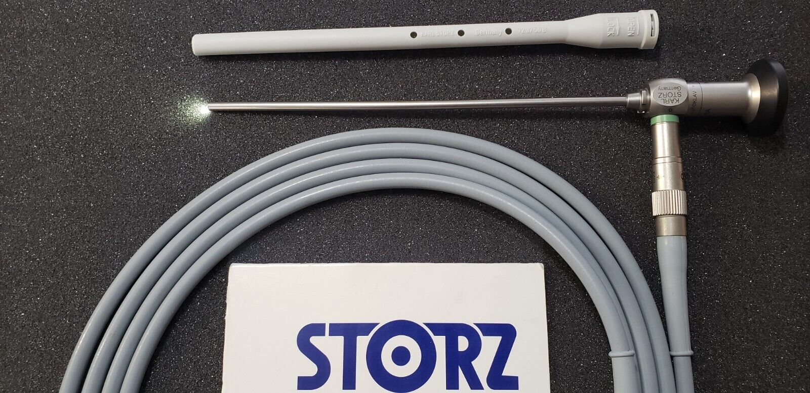 Karl Storz 7230AA Arthroscope 4mm x 0 Degree 18cm & 495ND Fiber Optic Cable