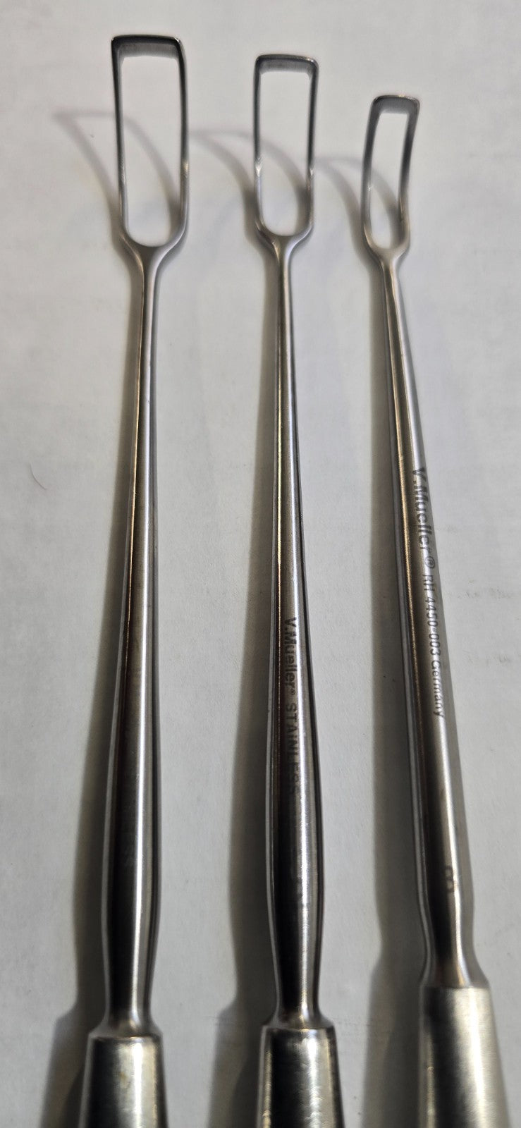 V. Mueller Surgical Barnhill Adenoid Curette Set Size 2,3,4mm REF: RH 4450-002