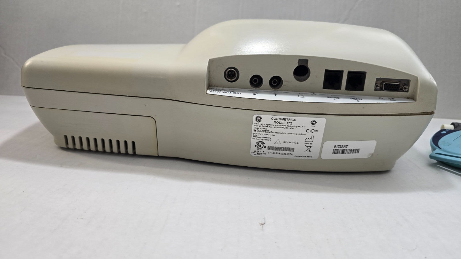 GE Corometrics 170 Series Model 172 with Transducer (NO Power Supply)