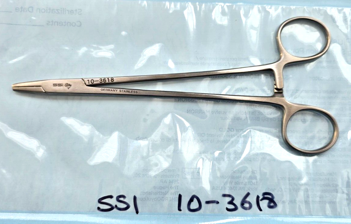 SSI Surgical Mayo Hegar Needle Holder 7" REF: 10-3618